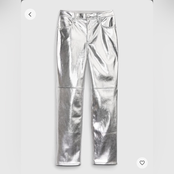 Cheeky Straight silver faux leather jeans - Picture 4 of 8
